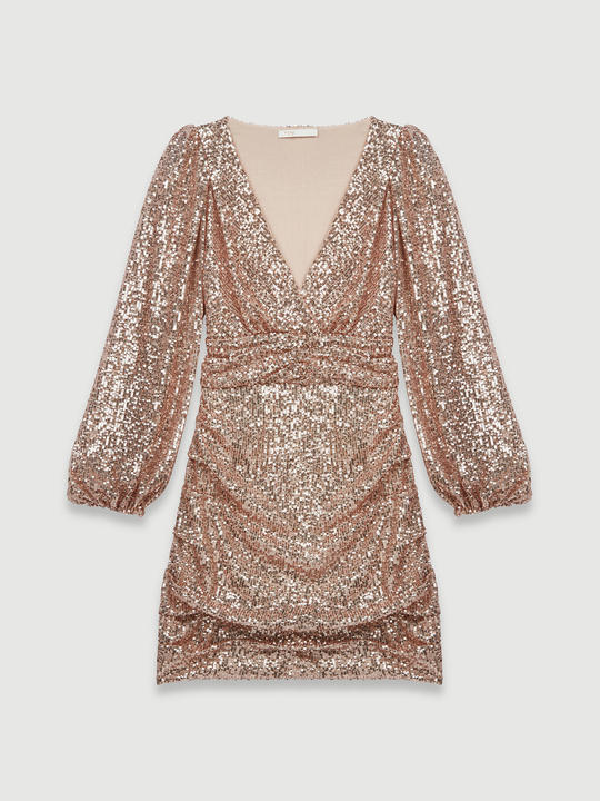 maje robe paillette